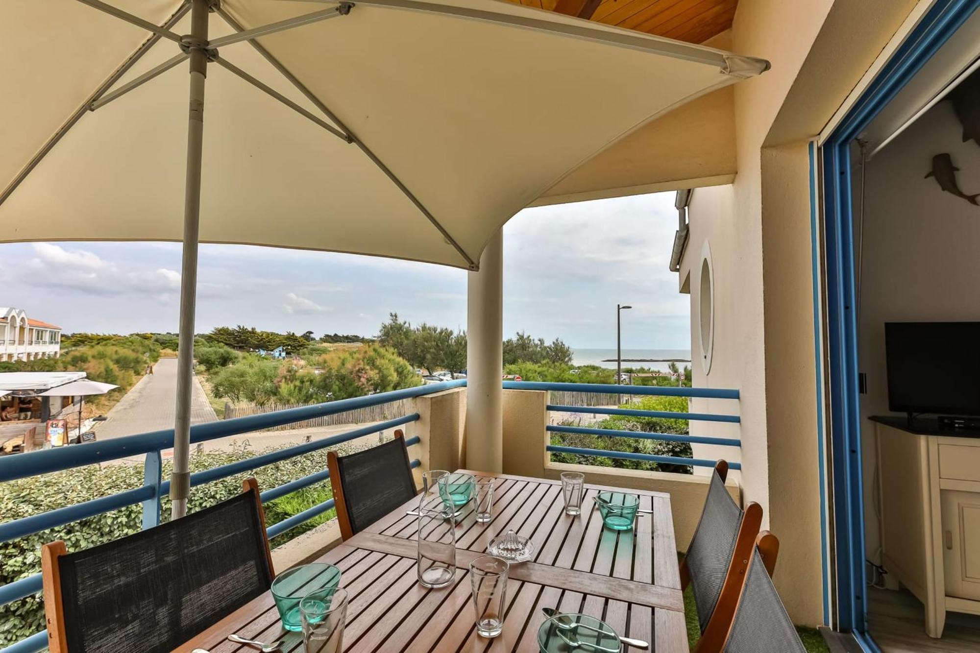 Un Balcon A La Mer - Studio Vue Sur Mer Brétignolles-sur-Mer Eksteriør billede
