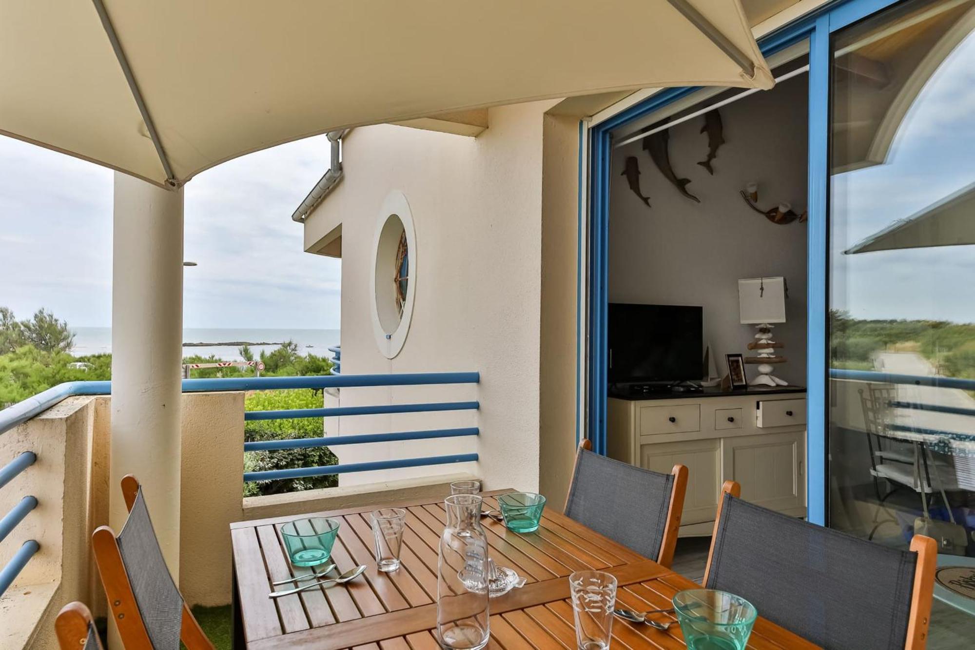 Un Balcon A La Mer - Studio Vue Sur Mer Brétignolles-sur-Mer Eksteriør billede